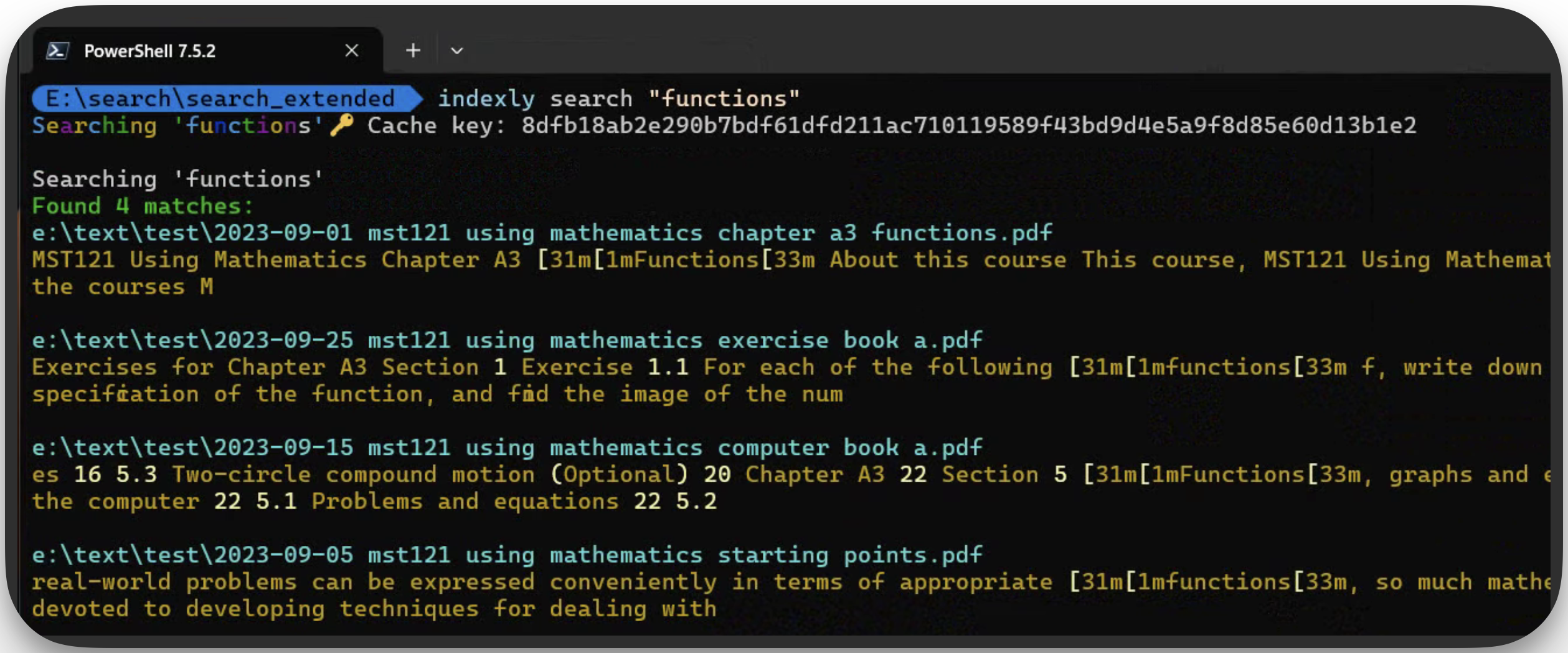 Search demo placeholder